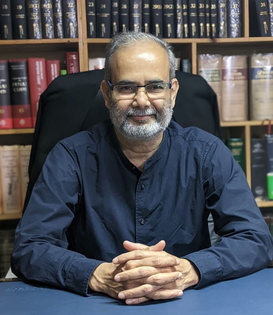 Advocate BT Venkatesh at his office in Bangalore. Photo: Phineas Rueckert for Forbidden Stories.
