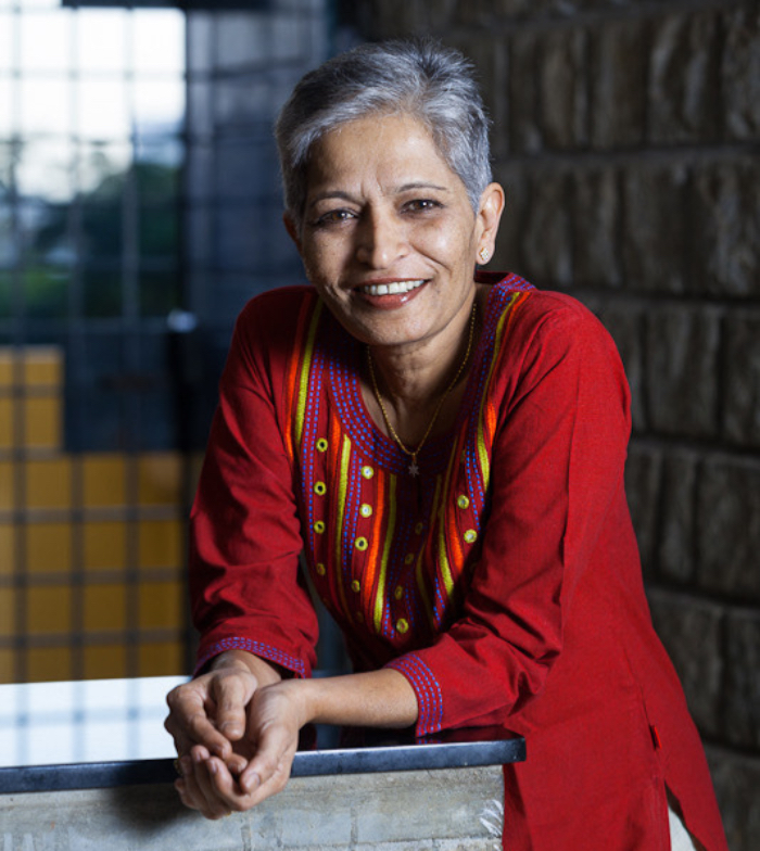 Journalist Gauri Lankesh in TK year. Photo courtesy of Sheethal Jain.